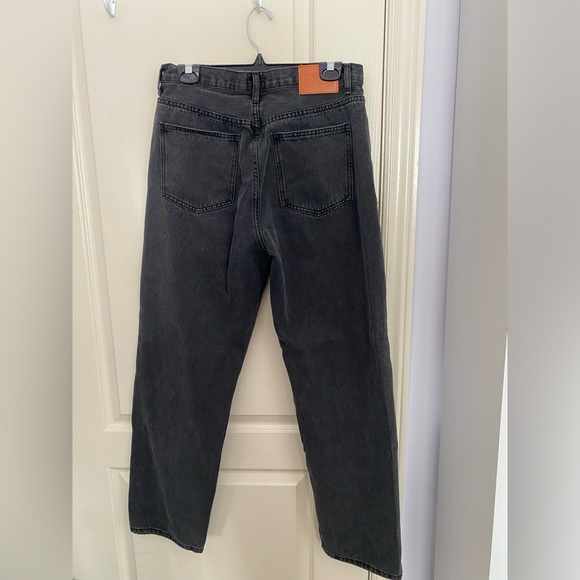 asymmetrical oversized straight high waisted jeans - Picture 2 of 3